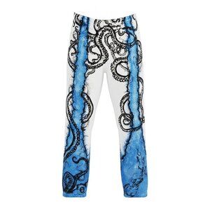 Whimsical octopus and sea hand-painted artsy jeans size 32 from Levi Stauss
